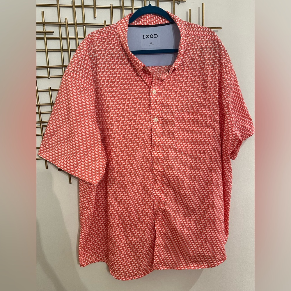Big and Tall Izod Printed Button Down